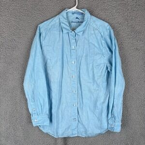 Tommy Bahama Shirt Mens Large Teal Aqua Relax 100% Linen Long Sleeve Beach Boat
